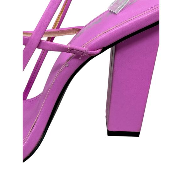 Public Desire pink strappy high heel sandals size 8 - Picture 12 of 15
